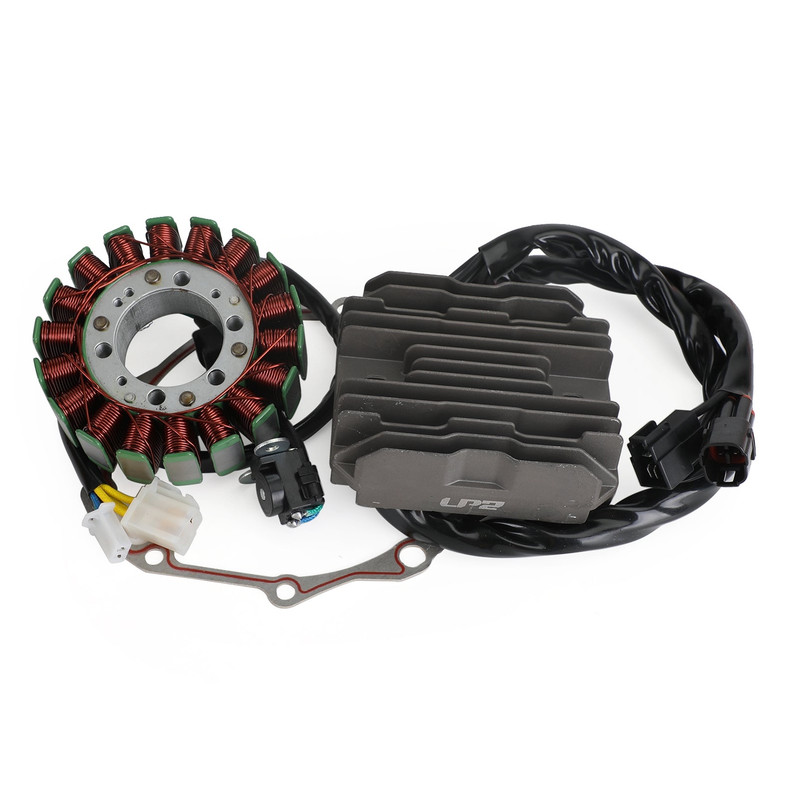 2008-2010 GSX1300 B-King 1300 Stator Soil 32101-24F20+ Regulator Rectifier 32800-15H00+Gasket 11483-24F00 Generic