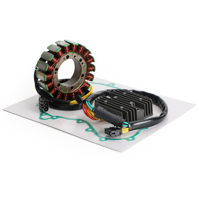 2006-2012 F650GS K72 Magneto Stator Coil 12318524422 + Rectifier Regulator 61312346550 + Gasket 11147670688 Generic