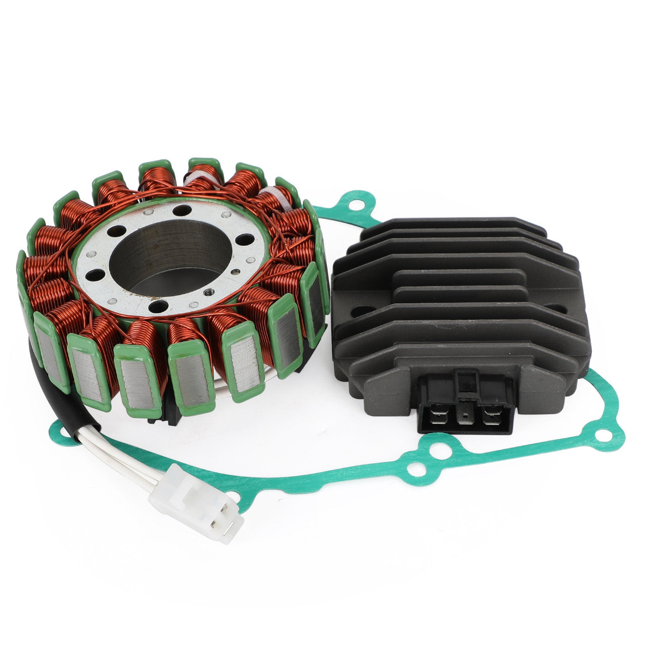 Turbodriveparts Magneto Stator+Voltage Rectifier+Gasket Kit Compatible with Yamaha YZF R6 1999-2002