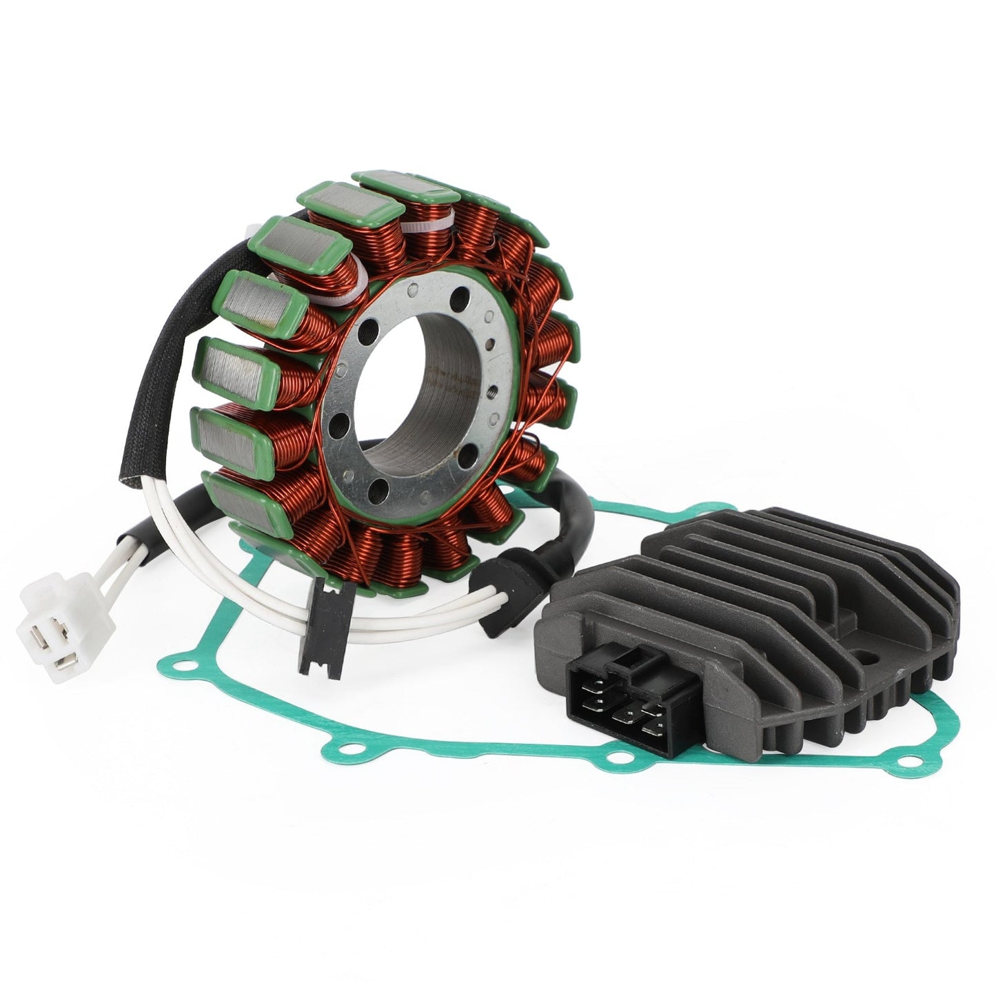 Turbodriveparts Magneto Stator+Voltage Rectifier+Gasket Kit Compatible with Yamaha YZF R6 1999-2002